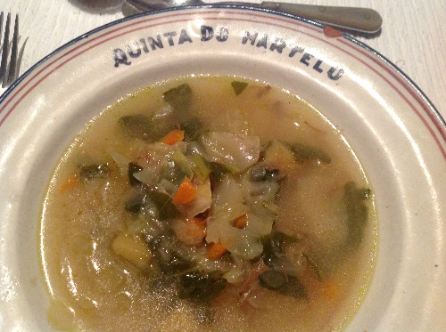Home grown vegetable soup